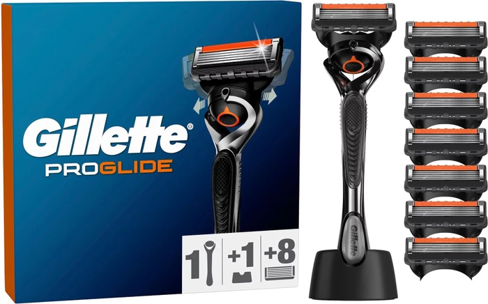 Gillette ProGlide Rasierer + 8 Wechselklingen