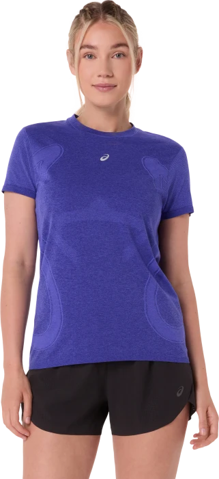 Asics Road Seamless SS Laufshirt kurzarm cobalt burst/eggplant (Damen)