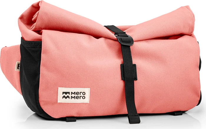MeroMero Piha Lenkertasche blossom pink/black leather