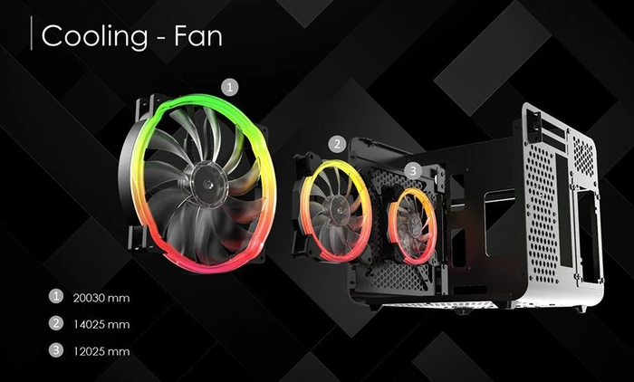 Raijintek Metis Evo TGS, weiß/schwarz, Glasfenster, Mini-ITX