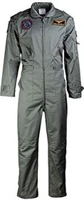 Mil-Tec US Fliegerkombi Kids mit Abzeichen Overall oliv (Junior)