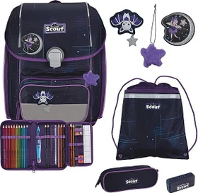 Scout Genius Safety Light Spooky Starlight Schultaschen-Set, 4-tlg.