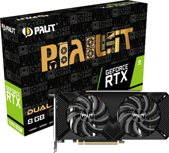 Palit GeForce RTX 2060 SUPER Dual, 8GB GDDR6, DVI, HDMI, DP