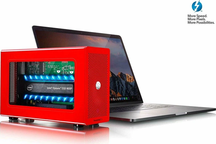 Akitio Node Lite SE, rot, Erweiterungsgehäuse für PCIe, Thunderbolt 3 / USB-C 3.1