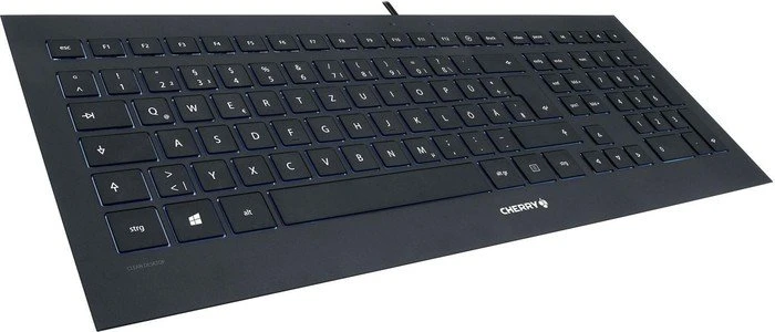 Cherry STRAIT Corded Keyboard schwarz, USB, DE