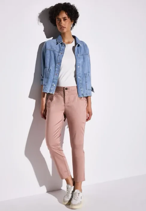 Street One 7/8-Satin Hose dusty petal rose (Damen)