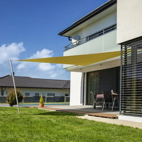 Windhager Cannes Sonnensegel dreieckig 500cm gelb