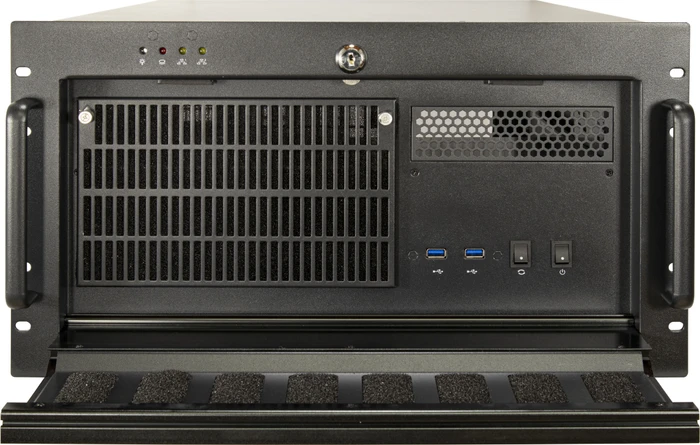 Inter-Tech IPC 6U-6606, grau, 6HE, ATX