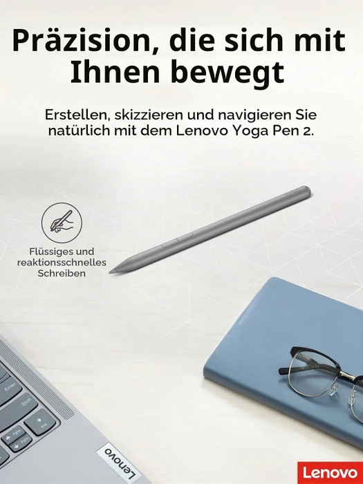 Lenovo Yoga Pen 2 with Pen Case, Luna Grey