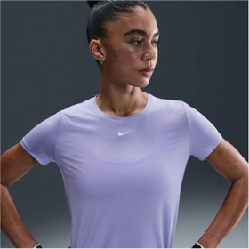 Nike One Classic Dri-FIT Funktionsshirt kurzarm lilac ice/white (Damen)