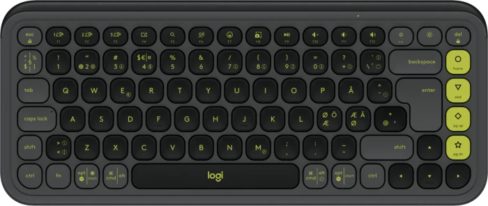 Logitech POP Icon Keys, Graphite & Green, Logi Bolt, USB/Bluetooth, ND