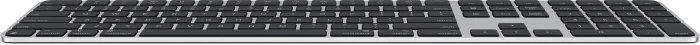 Apple Magic Keyboard mit Touch ID und Ziffernblock für Mac mit Apple Chip (USB-C), schwarz/silber, USB/Bluetooth, DE