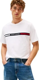 Tommy Hilfiger Roundneck Logo T-Shirt kurzarm weiß (Herren)