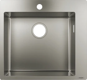 Hansgrohe S71 S711-F450 450 Einbau Becken mittig edelstahl