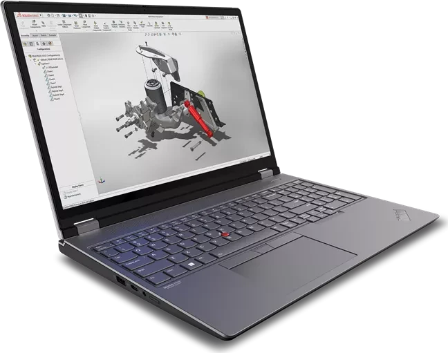Lenovo ThinkPad P16 G2, Storm Grey, Core i7-13700HX, 32GB RAM, 1TB SSD, RTX 3500 Ada Generation, DE