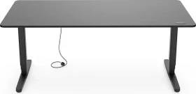 Yaasa Desk Pro elektrisch höhenverstellbarer Sitz-Steh-Schreibtisch 180x80cm dunkelgrau/schwarz