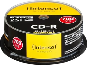 Intenso CD-R 80min/700MB, 52x, 25er Spindel, printable