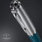 Parker 51 teal blue resin/chrome trim, rechte Hand, fein, Geschenkbox Vorschaubild