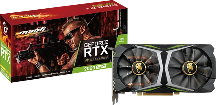 Manli GeForce RTX 2060 SUPER Gallardo, 8GB GDDR6, DVI, HDMI, DP