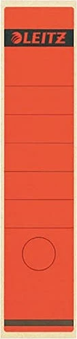 Leitz Rückenschilder für Standard-/Hartpappe-Ordner, rot, 10 Stück