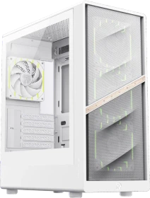 GameMax Aeris 330 MW, weiß/braun, Glasfenster