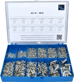 Vogt Aderendhülsen-Sortiment Unisoliert Silber 3405 Stück