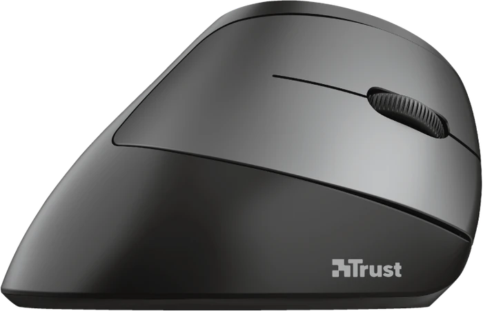 Trust Bayo Wireless Rechargeable Ergonomic Mouse, schwarz/grau, USB