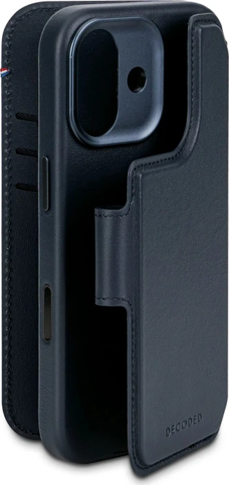 Decoded Leather Detachable Wallet Case für Apple iPhone 17 navy shadow