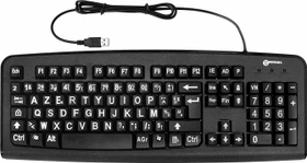 Geemarc Großschrifttastatur V3 schwarz, USB, FR (KBSV3_BLK_F)