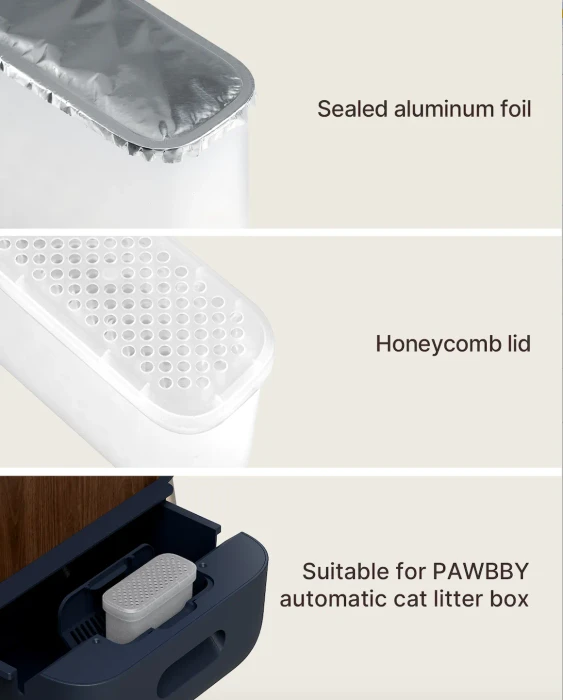 Pawbby P1 Ultra Katzentoilette, selbstreinigend, braun/anthrazit
