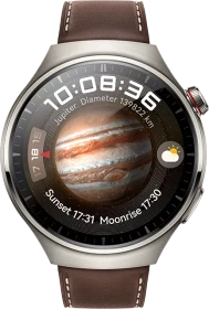 Huawei Watch 4 Pro Dark Brown Leather Strap