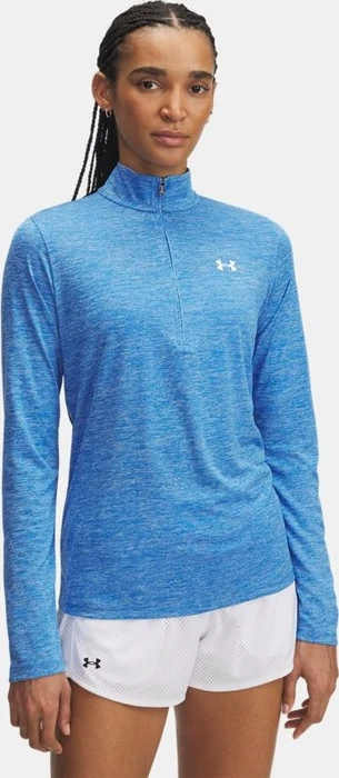 Under Armour Tech Twist Half Zip Funktionsshirt langarm blue atlantis/white (Damen)
