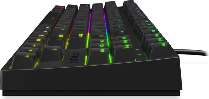 Krux Atax Pro RGB, TKL, schwarz, LEDs RGB, Gateron RED, USB, US