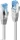 Lindy Patchkabel Slim, TPE (LSZH) flexibel, 27AWG, Cat6a, S/FTP, RJ-45/RJ-45, 15m, grau (47139)