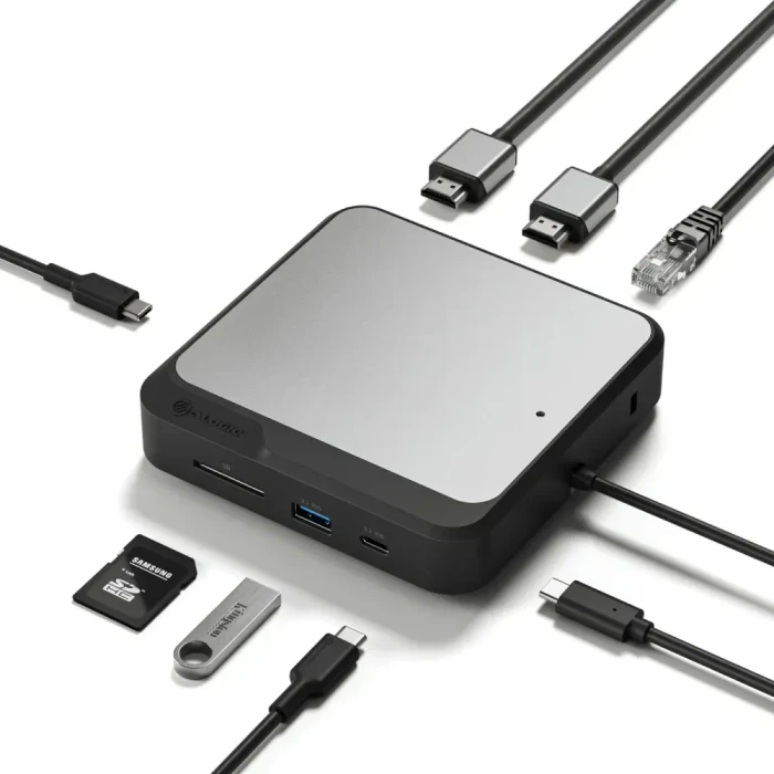Alogic CH2 Dual 4K Universal Compact Docking Station, USB-C 3.1 [Stecker]