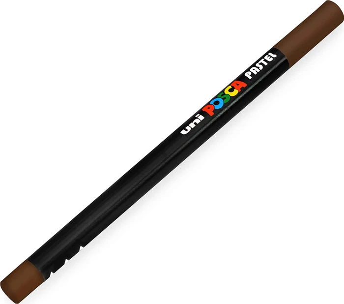 Uni-Ball POSCA Pastel KPA-100 Pastell Wachsmalstift dunkelbraun