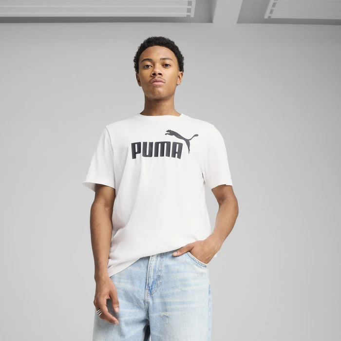 Puma Essentials No.1 Logo T-Shirt kurzarm puma white