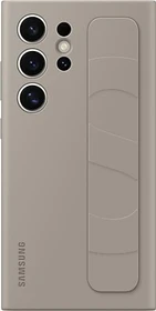 Samsung Silicone Grip Case für Galaxy S24 Ultra taupe