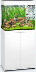 Juwel Lido 120 LED Aquarium-Set mit Unterschrank, weiß/weiß, 120l