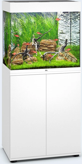 Juwel Lido 120 LED Aquarium-Set mit Unterschrank, weiß/weiß, 120l