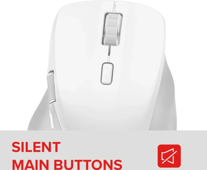 Speedlink Libera Rechargeable Silent Wireless Mouse, weiß, USB/Bluetooth