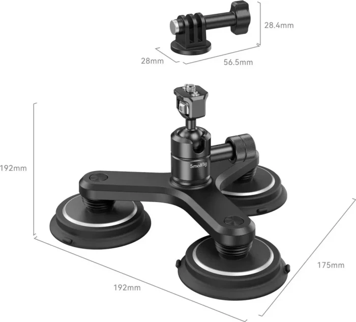 SmallRig Dreifach Magnetische Saugnapfhalterung