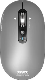 Port Designs Pure Mac Bluetooth Rechargeable Mouse, hellgrau/schwarz, Bluetooth
