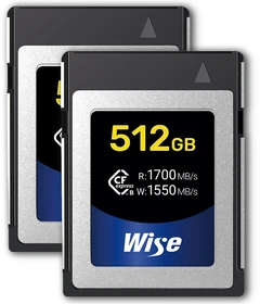 Wise Advanced CFX-B Series R1700/W1550 CFexpress 2.0 Type B 512GB, 2er-Pack