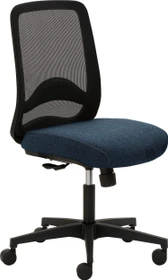 Mayer Sitzmöbel myTriton 2228 Stoff 26502 Bürostuhl mit Netzrücken, jeansblau meliert/schwarz