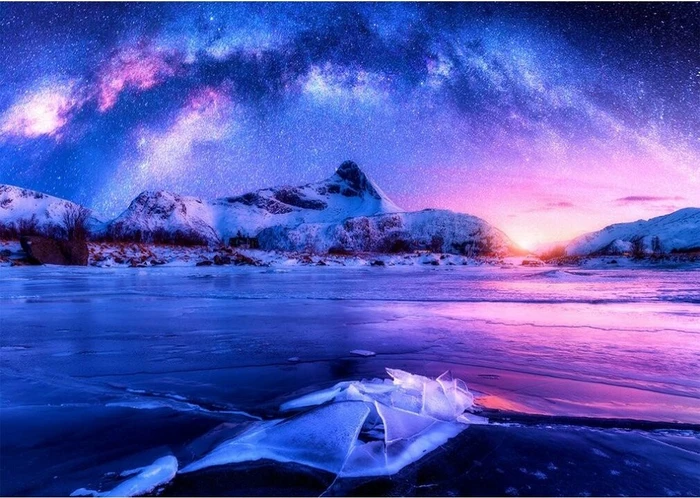 ENJOY Puzzle Milky Way over Lofoten Island