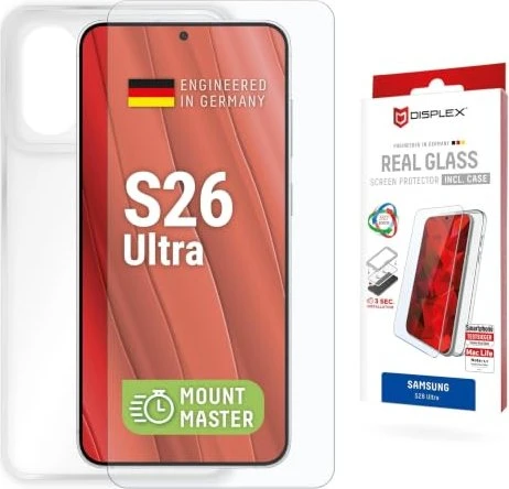 Displex Real Glass + Case für Samsung Galaxy S26 Ultra