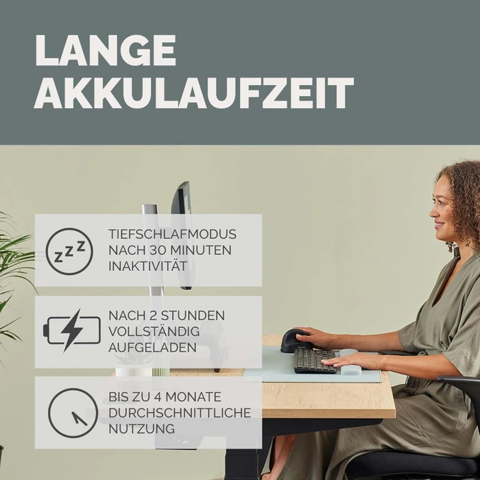 Fellowes Breyta Plus Vertical Mouse, medium, schwarz, USB/Bluetooth