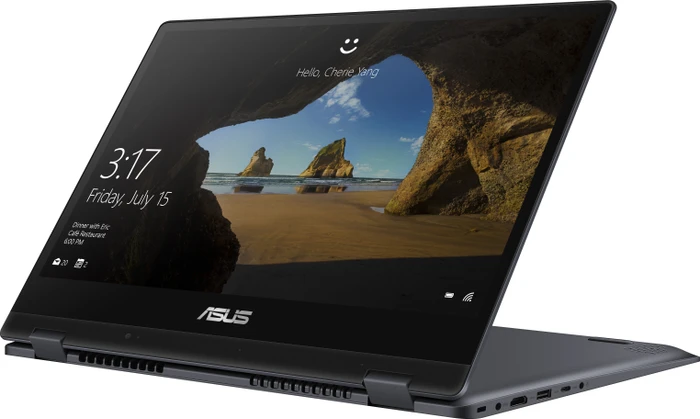 ASUS VivoBook Flip 14 TP412UA-EC084T, Star Grey, Core i3-7020U, 8GB RAM, 256GB SSD, DE