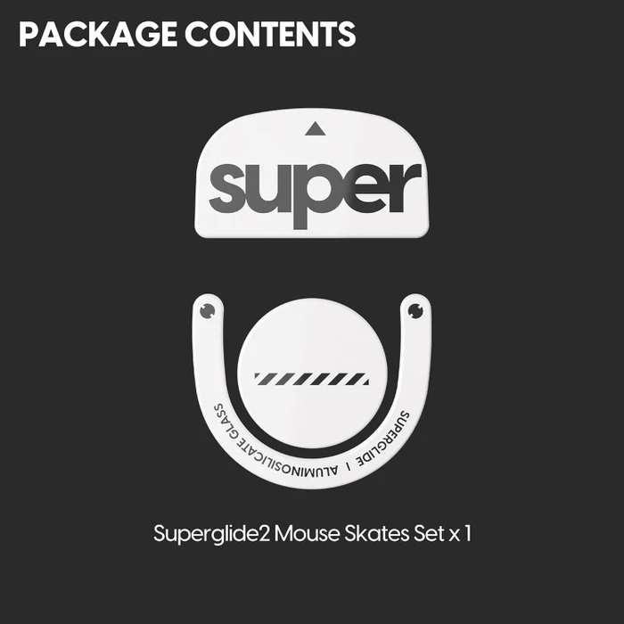 Pulsar Gaming Gears Superglide 2 für Logitech G Pro X Superlight 2, Mausgleiter, weiß